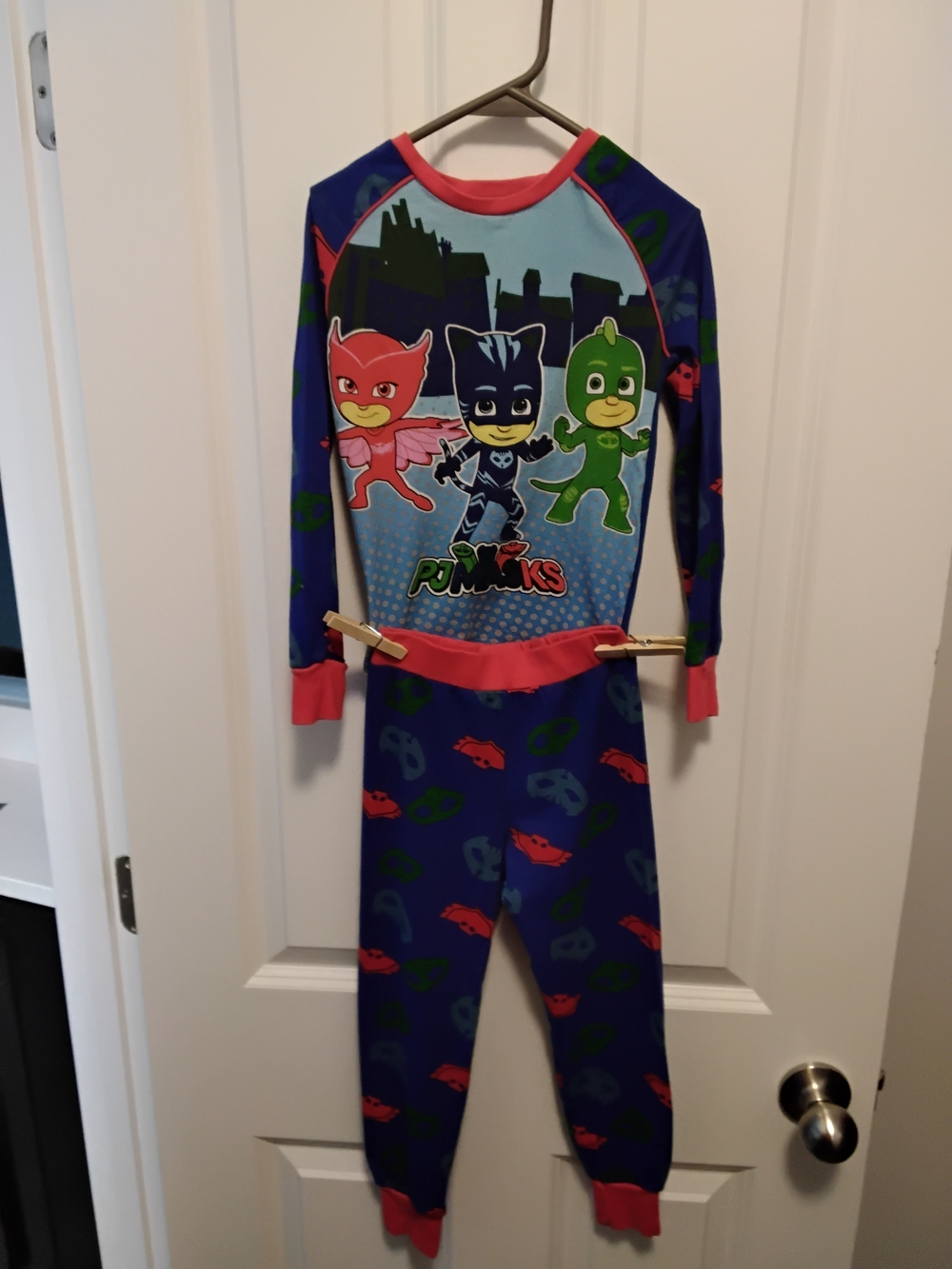 PJ Masks Kids Long-Sleeve Pajama Set - Blue with Red & Green Accents